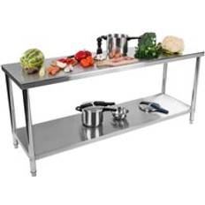 Royal Catering Rostfri Arbetsbänk 200 x 60 cm Bord