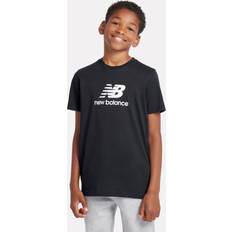 New Balance Black T-shirts New Balance Kids' Jersey Stacked Logo T-Shirt Size 41.5