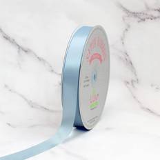 Blue Gift Wrap Ribbons Creative Home Ideas Creative Ideas PSF0708-305 Solid Satin Ribbon, 7/8"/100 yd, Light Blue