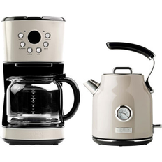 Coffee Makers Haden Retro Style 12 Cup Coffee Maker Machine w/ Dorset 1.7L Electric Kettle