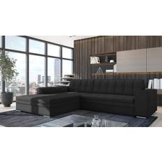 Möbel Fun furniture Sarra Lincoln Black Sofa 295cm 6-Sitzer