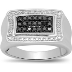 Macy's Rings Macy's Black & White Diamond Ring 1/2 ct. t.w. in Sterling Silver Silver