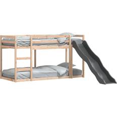 Camas altas vidaXL Bunk Bed with Slide and Ladder 38.4x80.9"