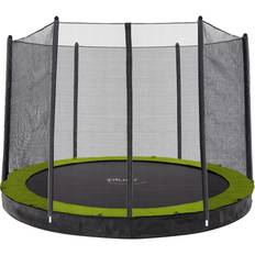 Green Trampolines Plum 10Ft Circular In-Ground Trampoline And Enclosure One Size