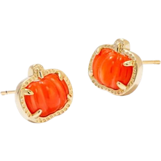 Orange Earrings Kendra Scott Pumpkin Stud Earrings - Gold/Orange