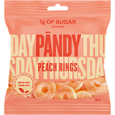 Pandy candy Pandy Peach Rings 50g 1pak
