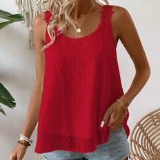 Shein Ladies Solid Color Simple Style Daily Sleeveless Tank Top