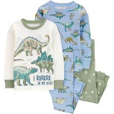 Green Nightwear Children's Clothing Carter's Toddler Boys 4-pc. Pant Pajama Set, 3t, Green 3t