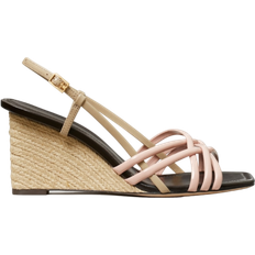 Beige Espadrilles Tory Burch Multi-Strap - Pink Brick/Taupe Storm/Coco