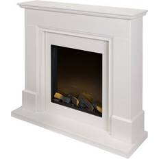 Focal Point Kendal White Metal & Wood Freestanding Electric Fire Suite One Size