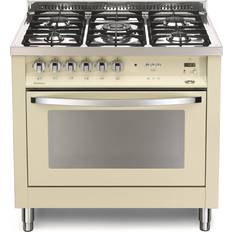 Lofra Rainbow Single Oven 90 cm Pbig 96 Mft C Ivory Edelstahl, Weiß