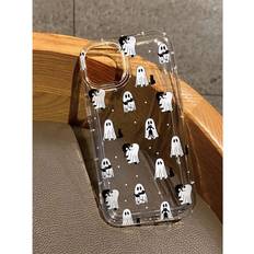 Halloween Helloween Ghosts Cats Print Clear Case Compatible With Apple IPhone pro Plus PromaxplusplusXXs MaxXrproproproprominiminipromaxpromaxpromaxp