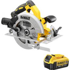 Dewalt Circular Saws Dewalt dcs570n 18v xr cordless brushless 184mm circular saw with 1 x 4ah battery