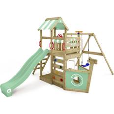 Wickey Wickey Spielturm SeaFlyer Klettergerüst mit Rutsche Pastellgrün
