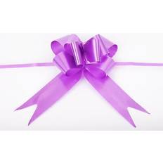 Purple Party Supplies Shatchi Large 30mm/3Cm Ribbon Pull Bows Purple For All Occation Decoration 10Pk One Size