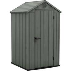 Keter 4X4 Ft Green Plastic Shed With Floor (Building Area )