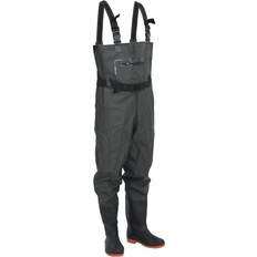 Abbigliamento da pesca vidaXL Wader con Stivali e Cintura Verde Scuro 40