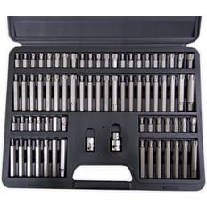 Socket Bits Autojack 74 Pc Torx Star & Spline 3/8 1/2 Inch Long & Short Allen Key Socket Bit