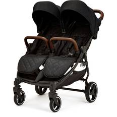 Ickle Bubba Sibling Strollers Pushchairs Ickle Bubba Venus Double Stroller - Black/Biscuit/Tan