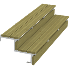 Håndlister Plus Terrassetrappe 2 Trin 180 x 37 x 54 cm