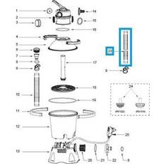 Bodentücher Bestway ersatzteil schlauch für sandfilteranlagen 2.006/3.028/3.785 l/h Grau