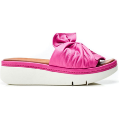 Heel - Women Slides Moda In Pelle Ollin - Fuschia