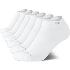 Calvin Klein Girls Socks Calvin Klein Girls' Socks Cushion No Show Ankle Socks 6 Pack Medium, White