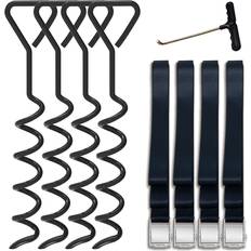 Trampoline Accessories Eurmax USA Trampoline Stakes Heavy Duty Set of 4