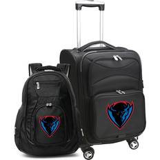 Blue Suitcase Sets Mojo Black DePaul Blue Demons Softside Carry-On & Backpack Set