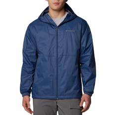 Blue Rain Clothes Columbia Men's Glenbrook Bend Rain Jacket, Medium, Blue