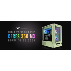 Computer Cases Thermaltake Ceres 350 MX Matcha Green Mid Tower ATX Case