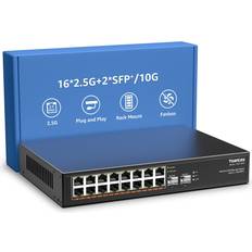 YuanLey 18 Port 2.5G Umanaged Ethernet Switch 16 x 2.5Gb 2 x 10G SFP+ 100/1000/2500Mbps