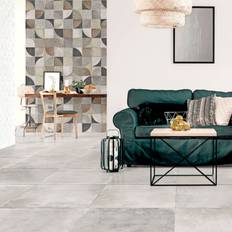 Contemporary Light Grey Rett 60x60 Flise