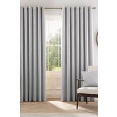 Lined Curtains 66" x 54" Silver