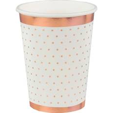 Rosaguld Papirservietter Santex Rosegold Papkrus 10 Stk