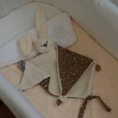 Nattou Lapidou Teddy Snuttefilt Stor Benvit