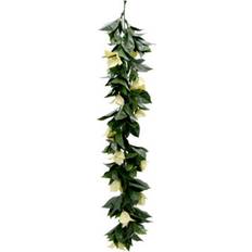 Beige Artificial Plants B&Q Hanging Vines Leaves 60 cm Long Each Realistic Foliage Indoor / Outdoor - One Size Artificial Plant