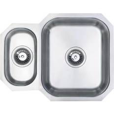 Kitchen Sinks Liquida K1001SS 1.0 Bowl Reversible Undermount Stainless Steel Kitchen Sink