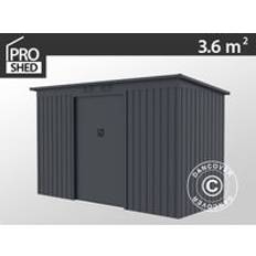 Dancover Sheds Dancover Shed W/Flat Roof 2.77x1.30x1.73 m ProShed Anthracite (Building Area )