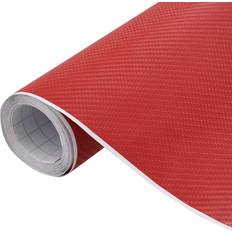 Best_beoordeeld Auto-Interieurs vidaXL Autofolie 4D 100x150 cm Rood