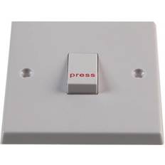 GB6:VX1000/P 1G 1 gang Retractive Switch Printed 'PRESS'