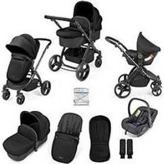 Ickle Bubba Duo Pushchairs Ickle Bubba Stomp Urban 3-in-1 Astral - Matt Black / Midnight (Travel system)