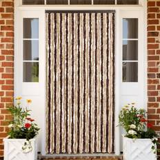 vidaXL Flueforhæng 100x230 cm Chenille Beige Lysebrun