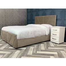 Etta Avenue Liesel Upholstered Bed Frame - Pebble 3'