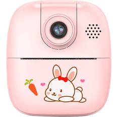 Digital Cameras Hansona pink Kids Instant Thermal Print Digital Camera and Video Recorder