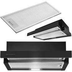50cm - Integrated Extractor Fans Berdsen Telescopic Cooker Hood 50 cm Black BT-234 50cm, Black