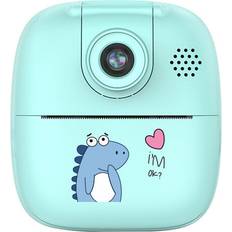 Digital Cameras Hansona blue Kids Instant Thermal Print Digital Camera and Video Recorder