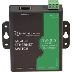 Brainboxes 5 Port Industrial Giabit Ethernet Switch