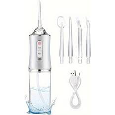 Electric Toothbrushes & Irrigators Flemye White Advanced Oral Irrigator Intelligent Chip for Precise Pressure Control, 360 Rotatable Nozzle