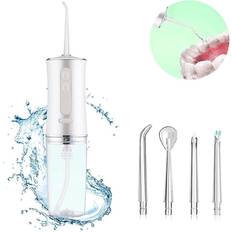 Irrigators HKHBJS 1 Pcs Cordless Water Dental Flossing Portable Diy Teeth Cleaner And Rechargeable Ipx7 Waterproof 3 Modes Floss, Small Oral Irrigation For Travel, Br